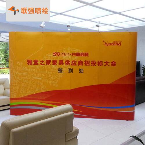深圳厂家供应布拉网展架画面 数码直喷布拉网大画面