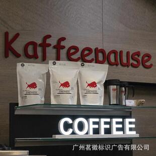 桌面亚克力底座立体迷你发光字标识牌制作落地不锈钢logo广告招牌