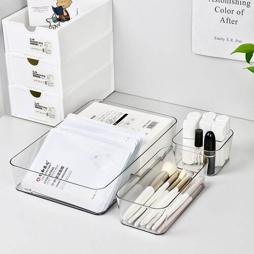Drawer divider storage box, rectangular plastic organizer fo