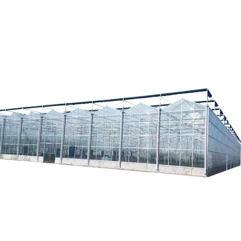 玻璃温室大棚蔬菜种植大棚钢管骨架 智能玻璃阳光房观光大棚