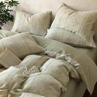 A类全棉三层纱磨毛四件套纯棉100加厚被套床单秋冬保暖床上用品