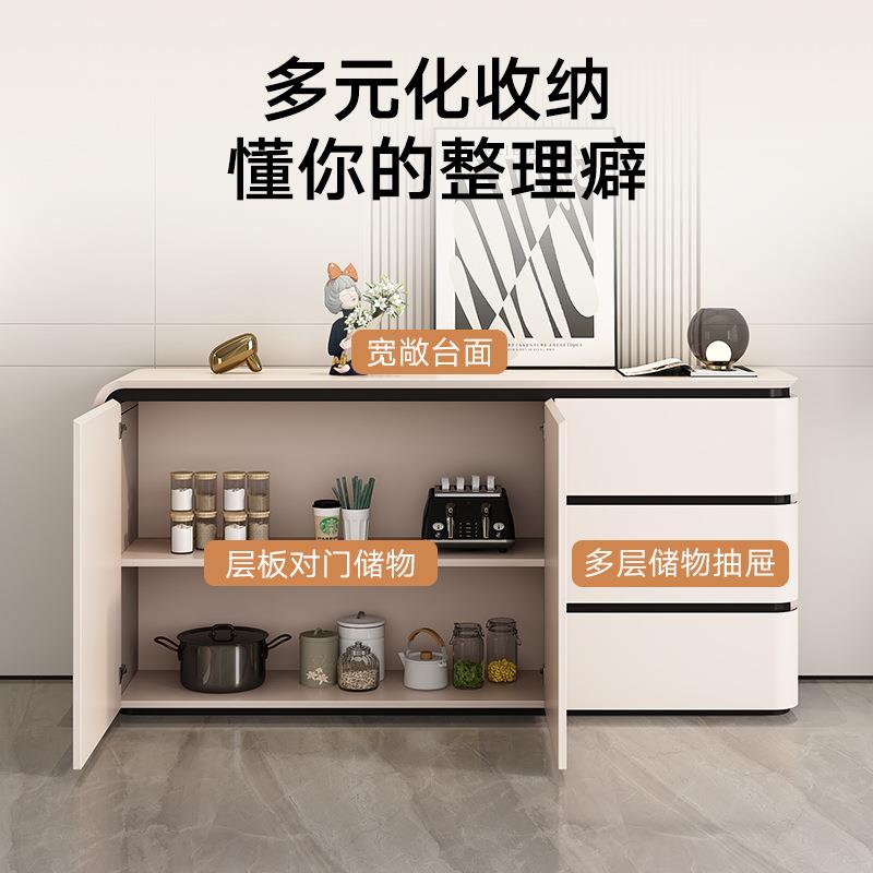 烤漆餐边柜储物柜客厅大容量靠墙一体茶水柜家用玄关边柜置物柜子