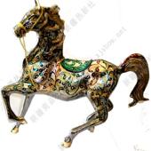 巴基斯坦精铜器20寸精雕铜马动物摆设艺术铜制摆设开业庆典铜器