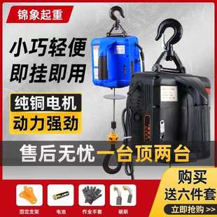 厂家直销220V大功率微型电动葫芦线控式 电动葫 遥控式 家用便携式
