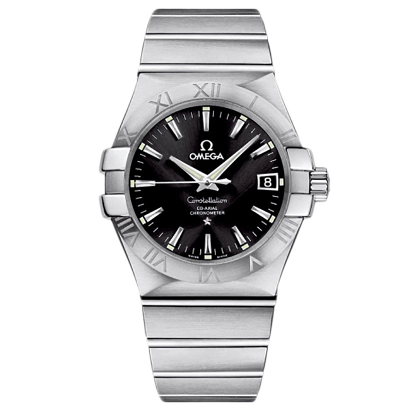 [9.8新]欧米茄星座系列精钢自动机械手表男表123.10.35.20.01.001