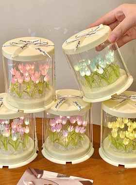 2025新款治愈氛围感手工diy发光郁金香夜灯居家桌面装饰房间摆件