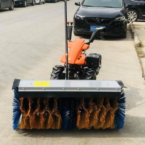 聚仁小型扫雪机汽油除雪滚刷手扶式小型扫雪机机器设备