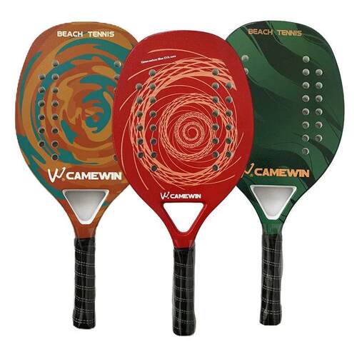 Camewin Beach Tennis Racket Full Carbon Fiber Rough Surface