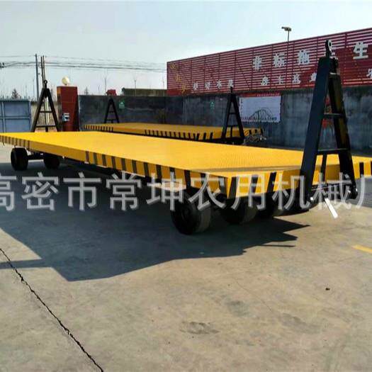 厂家供应5吨双向牵引拖车两头转盘平板车