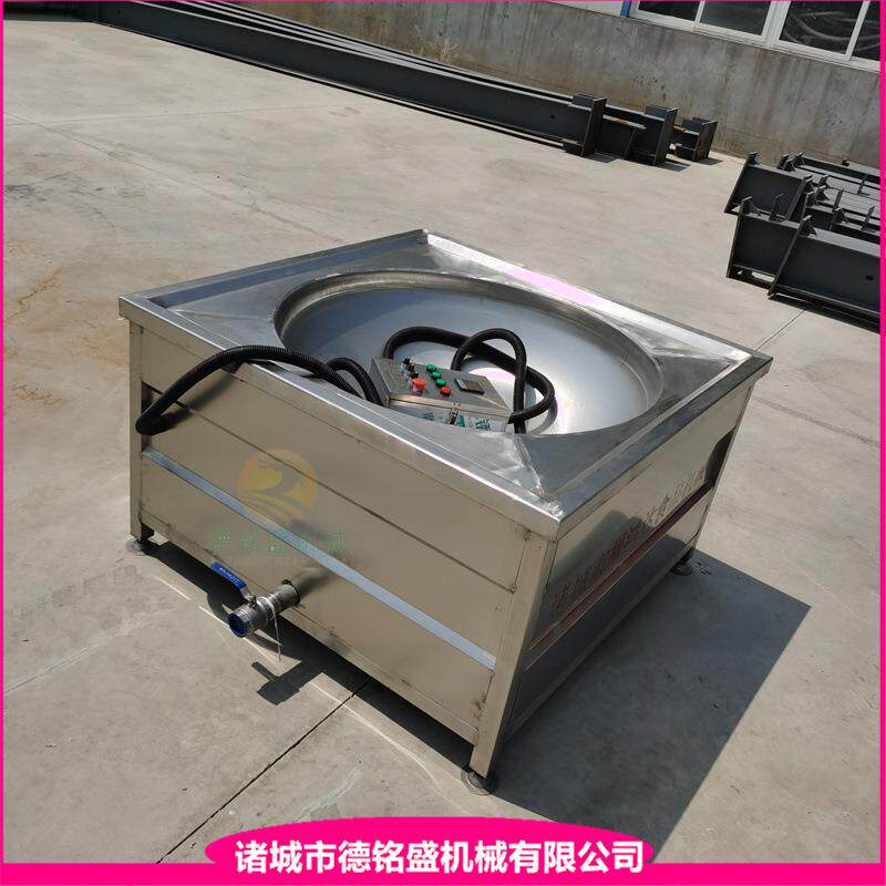 裹面包糠的鸡腿油炸锅 盐城皮条肚油炸机 直条肉皮拉皮锅