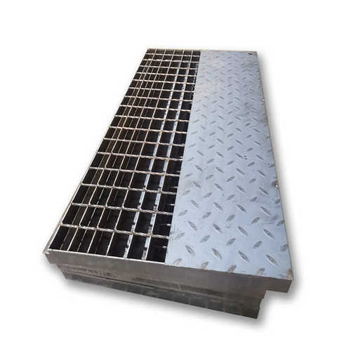 现货格栅板重型钢格板钢盖板焊接热镀锌q235 复合花纹水沟防滑