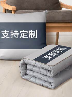 4S店车标志抱枕被靠枕汽车两用多功能侧睡靠垫被子舒适沙发