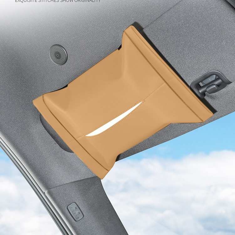 腾势D9遮阳挡化妆镜纸巾盒DENZA汽车载绑带式纸巾袋内饰改装