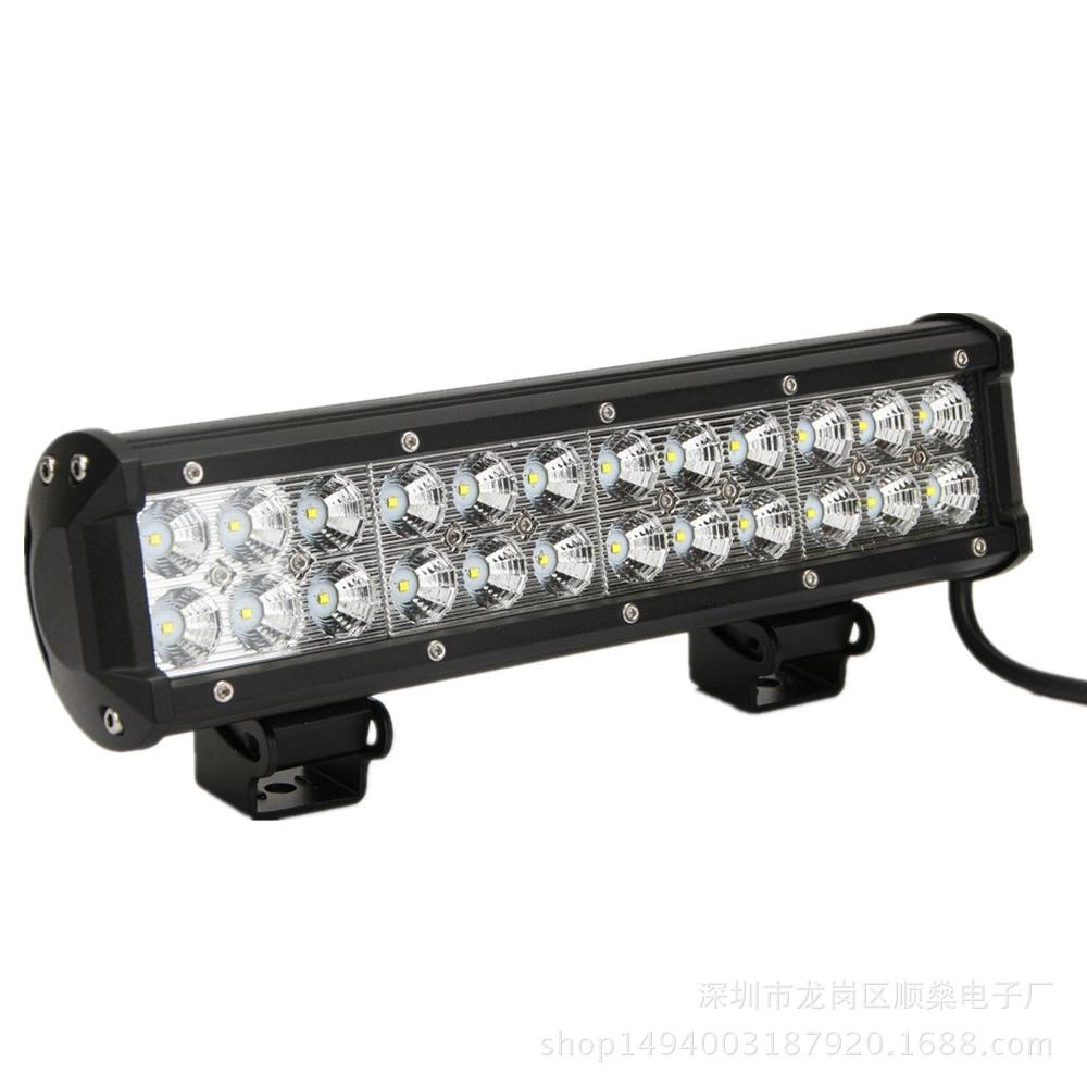 工厂直销LED light bar 72W工作灯汽车射灯改装车顶灯大灯长条灯