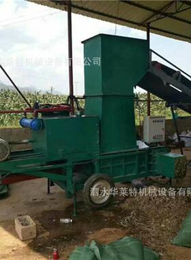 块卧苜式青捆储秸秆打包机 安NCN徽青贮小麦秸压装袋机 液压蓿草