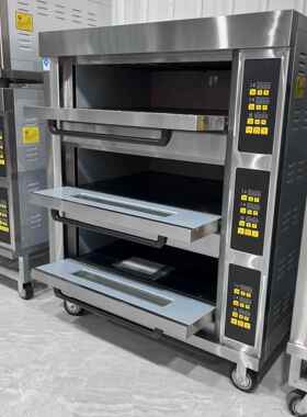 商用大量烤容箱 一二三层四六盘燃蛋糕烘焙气电热烤烤炉食NCS箱品