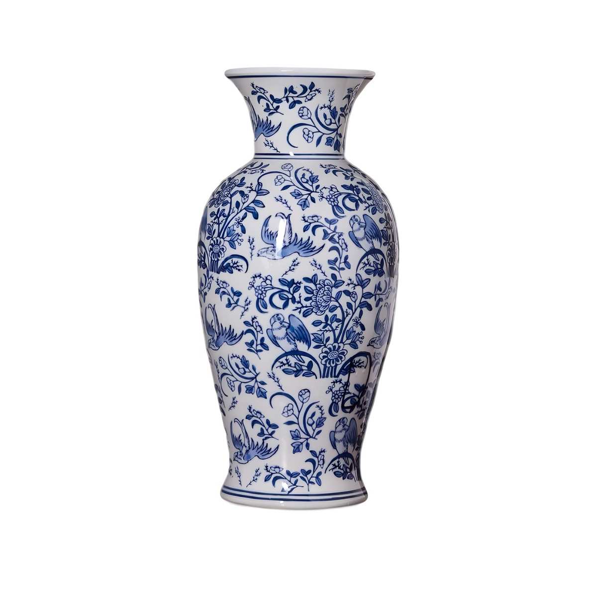 景德镇陶瓷器青花瓷花瓶家居插花装饰品新中式客厅电视柜礼品摆件