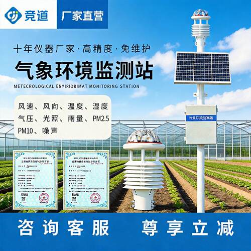 超声波小型气象站多参数智能气象监测仪科研农业微型自动气象站