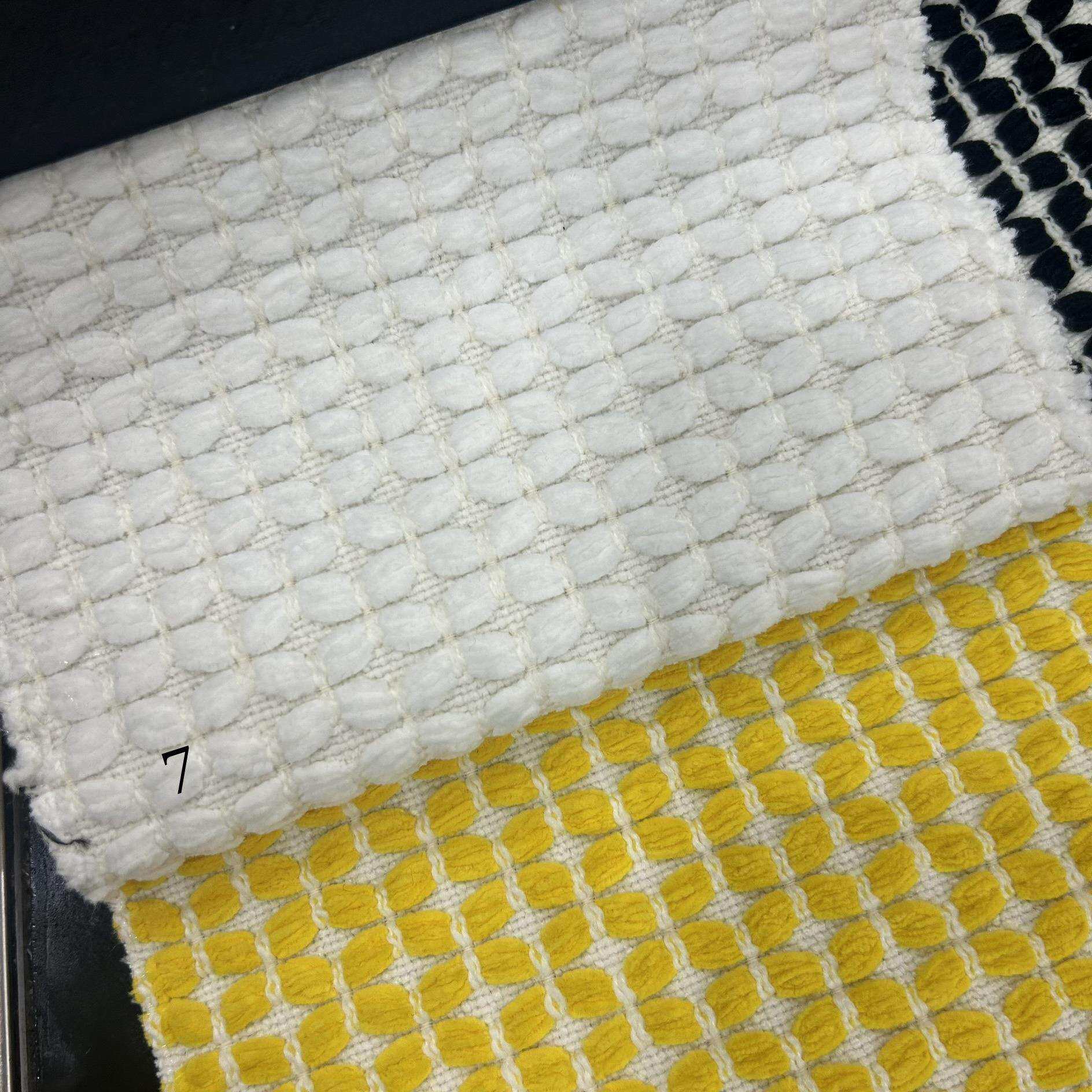 加厚编织肌理墩墩抱枕设计师款坐垫床尾巾车扯流苏沙发布面料