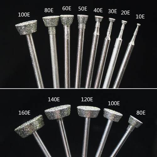 E针砂轮去皮开窗玉雕石雕工具金刚石翡翠磨针雕刻打磨工具100支