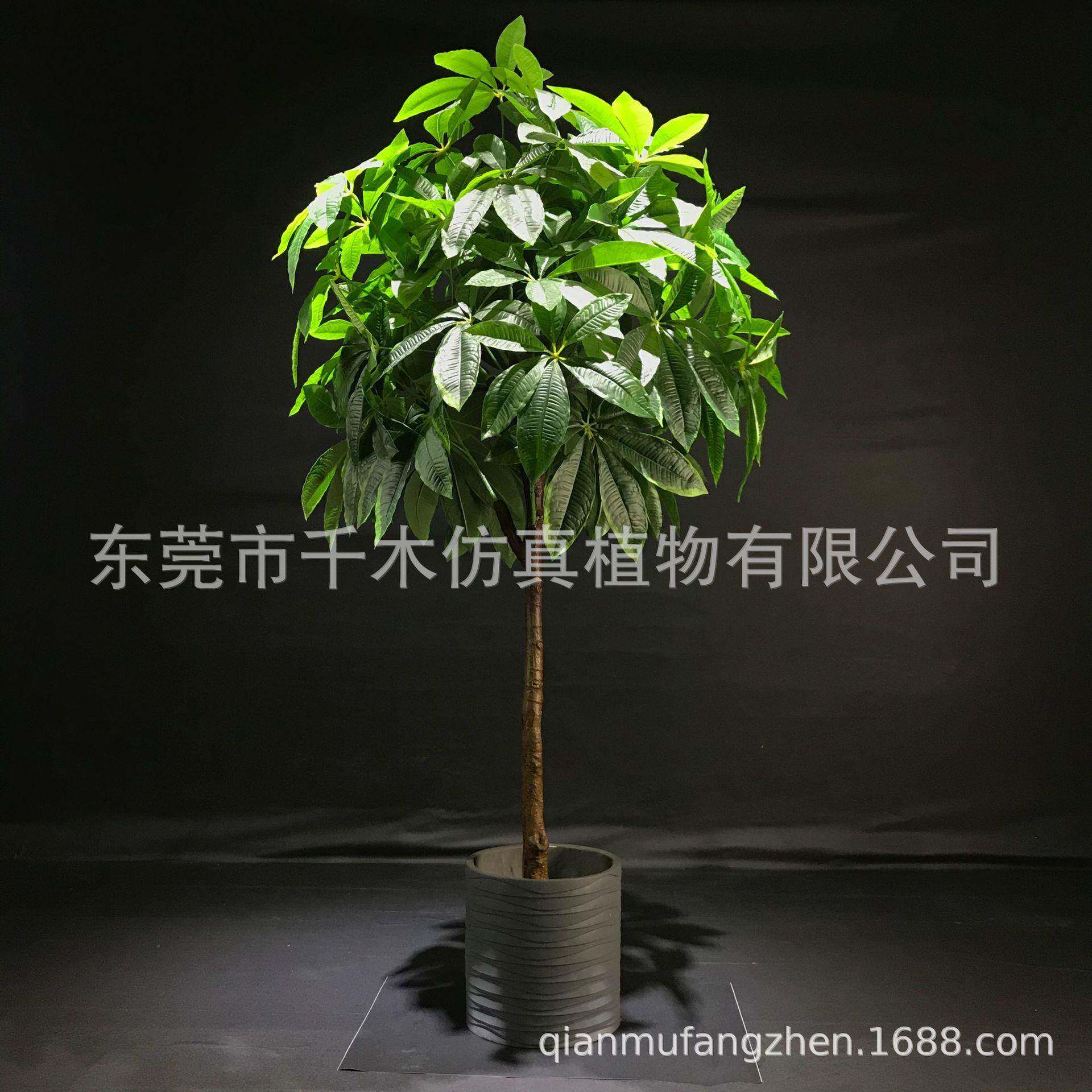 发财树仿真植物盆栽绿植塑料假树大型客厅落地假盆景装饰室内花