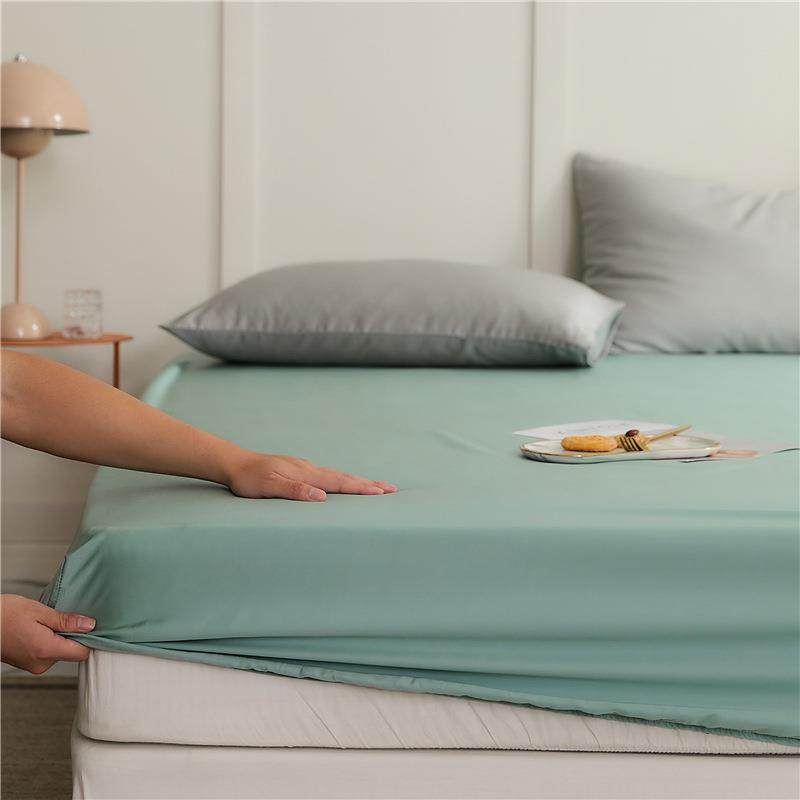 莱赛尔天丝床笠单件被套夏季凉感冰丝床单可裸睡榻榻米防尘床垫罩