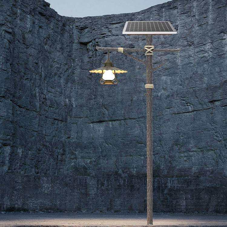户外太阳能景观灯仿古高杆灯景区园林新中式庭院灯民宿新农村路灯