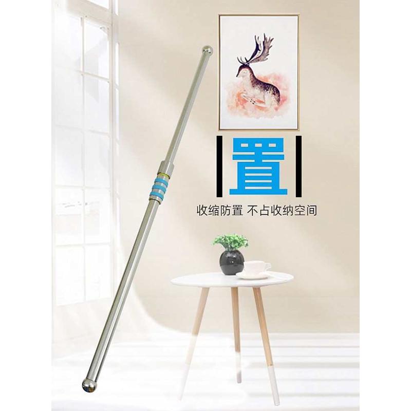 Z655收缩晾衣杆户外防风阳台不锈钢管伸缩晒衣架室内收纳凉衣架