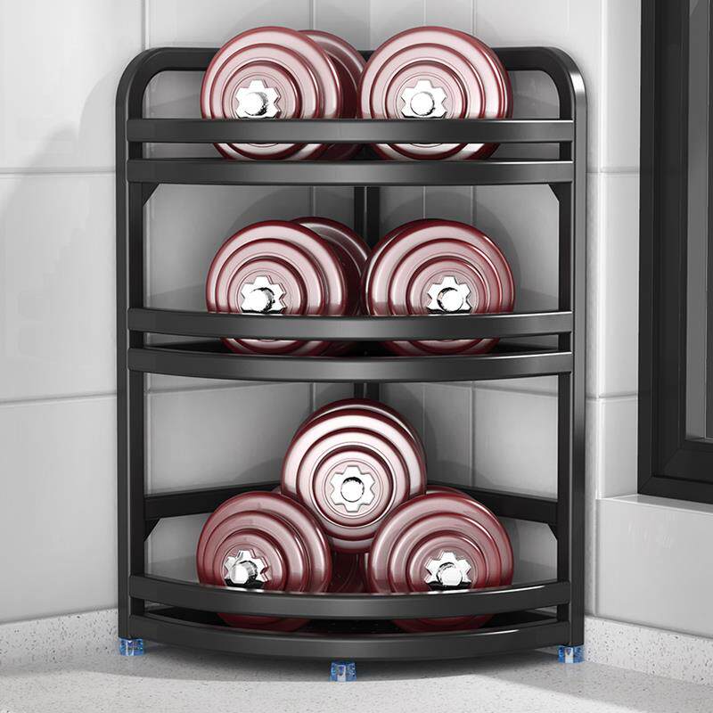 不锈钢调味料置物架厨房用品刀架油盐酱醋收纳架家用三角形调料架