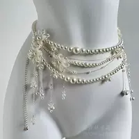 Цепочка на талию с цветочным жемчугом