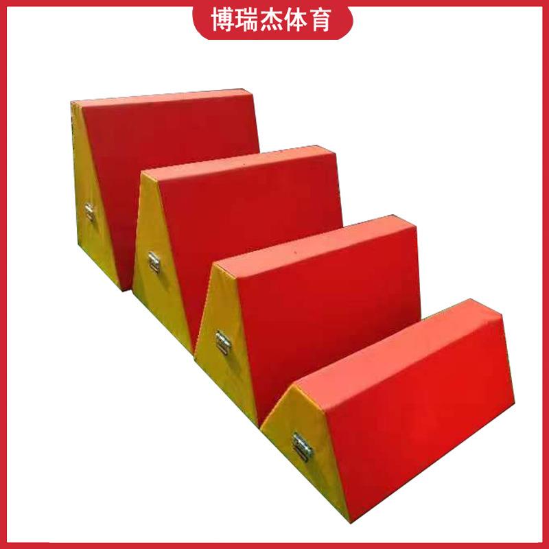 儿童跑酷梯形四件组合 体育馆感统训练少儿跑酷攀爬墙可升降器材