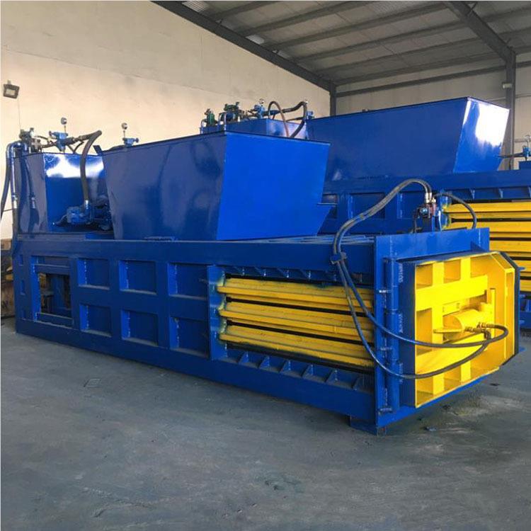 薄160T膜纺织式品卧液压打捆包机 薄金废料压块机 属纸壳纸板打机