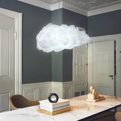 云朵吊灯创意艺术棉花云儿童房卧室装饰简约服装店铺白云彩浮云灯