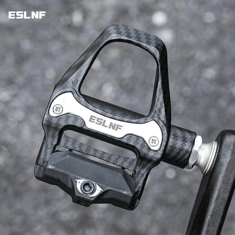 ESLNF自行车锁踏自锁脚踏板山地公路车铝合金培林带锁片骑行装备