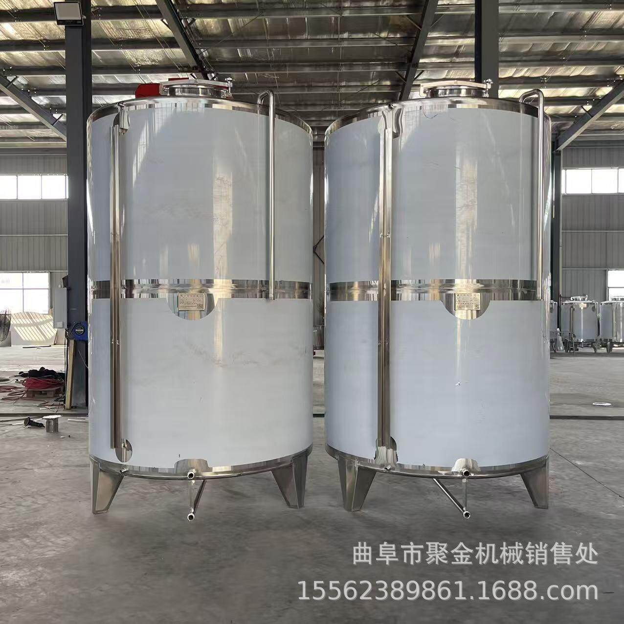 白酒果酒发酵罐双层保温罐酒厂用调配罐小型2吨3吨储罐勾兑罐