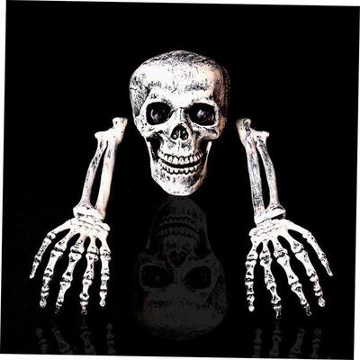 Halloween decoration skull hand bone simulation skull props