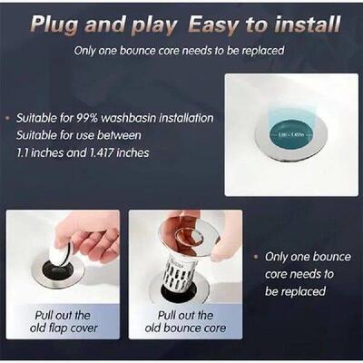 Pop-Up Anti-Clogging Floor Drain Hair Catche