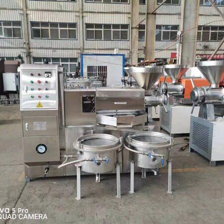 150型不锈钢款式榨油机带回饼自动上料榨油机冷热两用榨油机