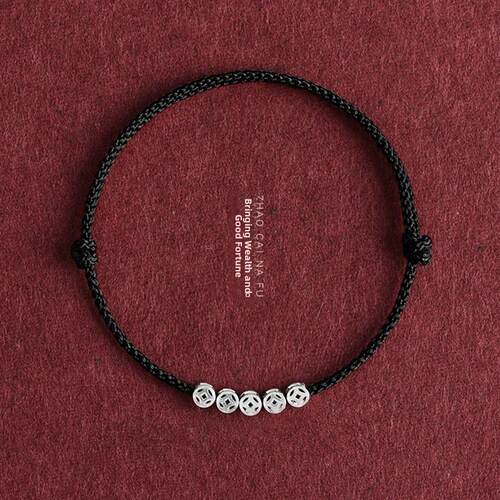 Handmade Red String Bracelet for Women Men Mini Chinese Luck
