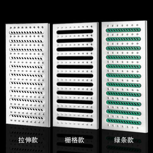 不锈钢排水沟盖板篦子下水道盖板厨房地沟排水槽家用水井盖定做
