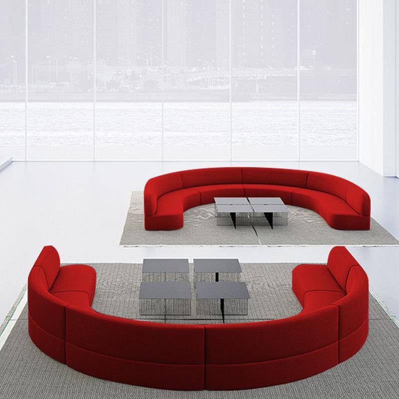 现代办公沙发茶几组合创意商务休闲会客休息区大堂接待厅洽谈套装