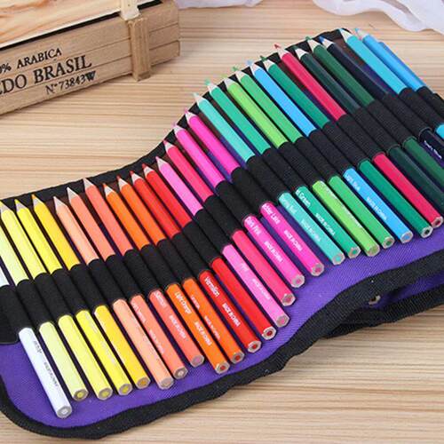 72 color wooden crayon, lead-free non-toxic oily pencil, sch