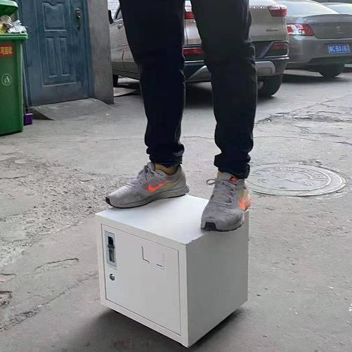 FXV小型单带锁小柜门柜子桌面文件皮矮柜铁资料收纳柜密码储物柜