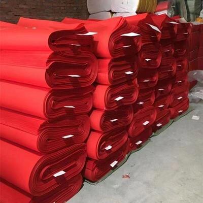 纯棉TPT红布料喜事结婚婚庆红棉布佛布红布全棉红布装饰剪彩红开