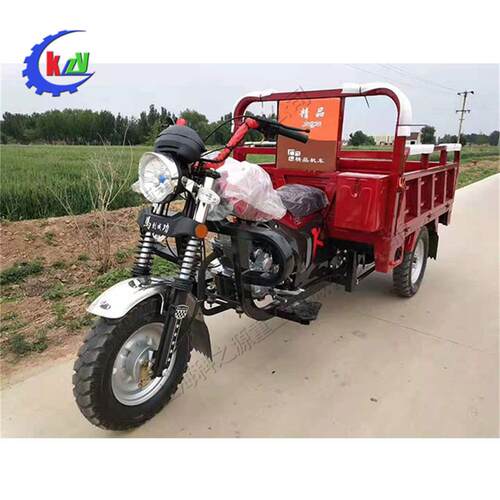山区载货自卸三轮车全新货运农用水冷150货车 汽油三轮车载重王