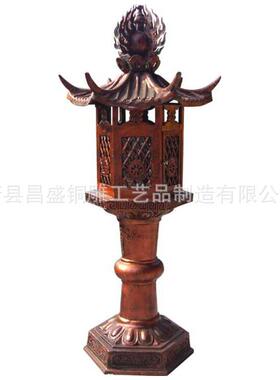 昌盛可定大小型铜灯塔摆件仿古铸铜灯塔庙宇景区雕塑灯台工艺品