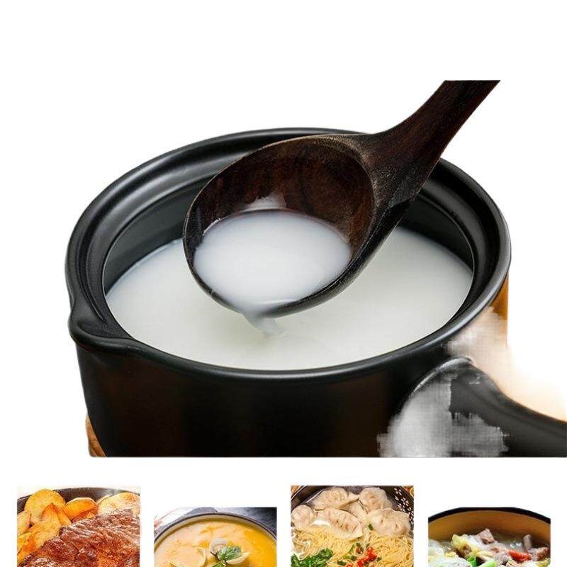 网红无涂层明火专用陶瓷长柄砂锅宝宝大人蒸煮辅食锅耐高温营养锅