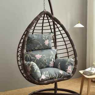 藤坐垫椅垫四季 不通用吊篮吊篮WAX靠可0245489拆垫洗印花包含椅垫