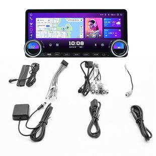 p12.3寸大屏导航双旋a带按键安卓钮大屏导46航carly