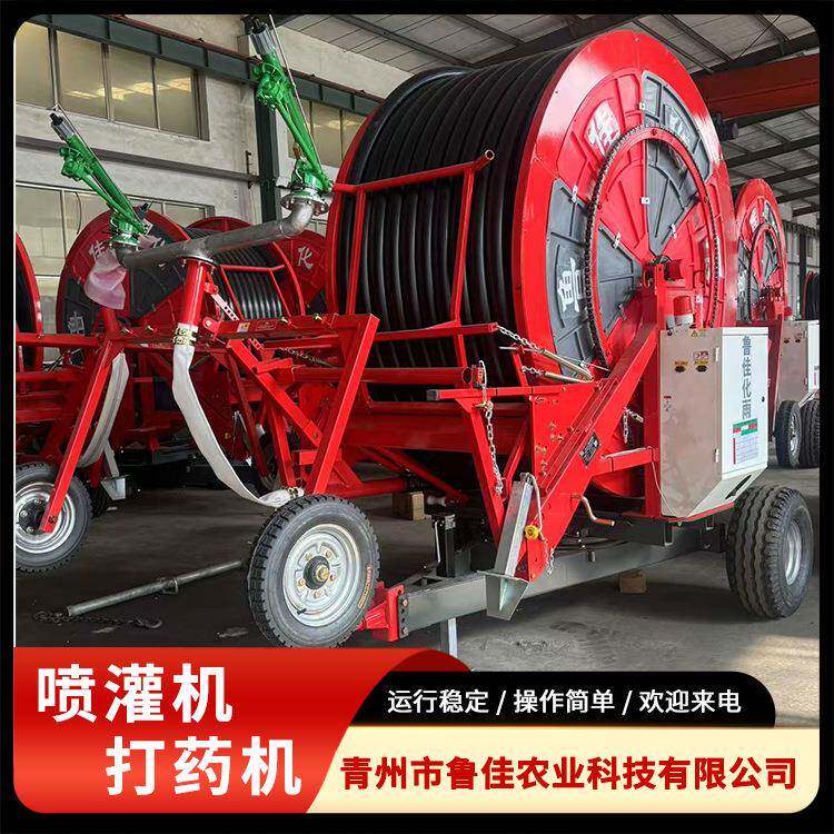 移动式喷灌设备操作使用简单农业灌溉设备运行稳定绞盘式喷灌机